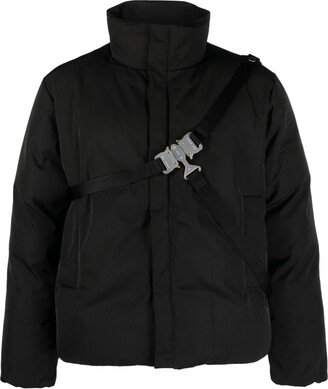 Buckle-Detail Padded Jacket