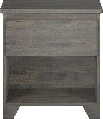 Max & Lily Farmhouse Nightstand with 1 Drawer, Driftwood