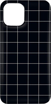 Custom Iphone Cases: Grid - Black Ad White Phone Case, Slim Case, Matte, Iphone 11 Pro Max, Black