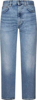 Straight-Leg Cropped Jeans