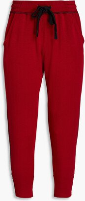 Reena cropped stretch-modal fleece track pants