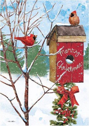 12ct Merry Birdhouse Boxed Christmas Cards