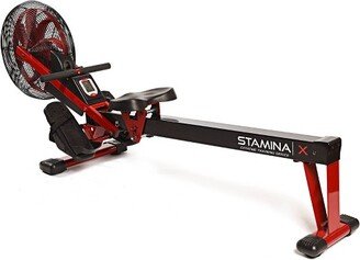 Stamina X Air Rower with Smart Workout App, No Subscription Required with Foldable Rowing Machine for Home Use with LCD Monitor