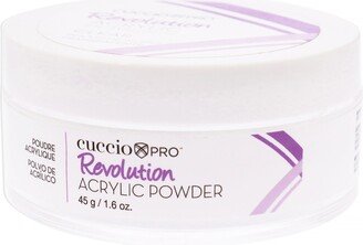 Revolution Acrylic Powder - Clear by Cuccio Pro for Women - 1.6 oz Acrylic Powder