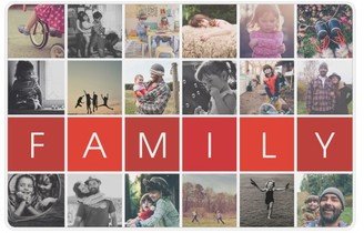 Placemats: Family Collage Placemat, White