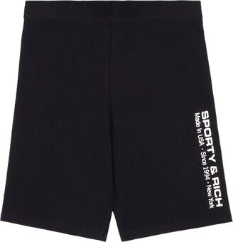 Reflective Logo-Print Cycling Shorts