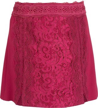 Lauren skirt-overlay shorts