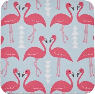 Rosa & Clara Designs Flamingo Flourish Coasters Set Of Four