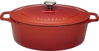 7.25-Quart Oval Cast Iron Dutch Oven