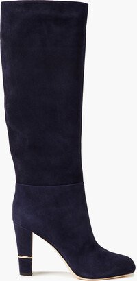 Suede knee boots