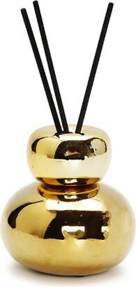 Vivience Gold-Tone Round Reed Diffuser, 