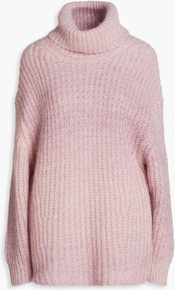 Bear ribbed-knit turtleneck sweater