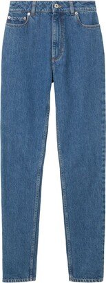 High-Waisted Slim-Fit Jeans-AC