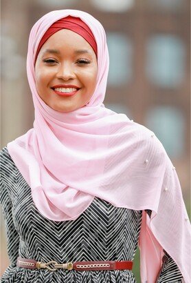 Urban Modesty Women's Imitation Pearl Chiffon Hijab