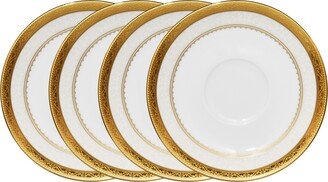 Odessa Gold Set of 4 Saucers, Service For 4