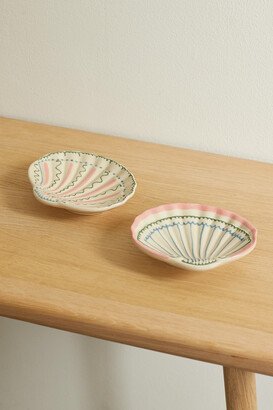 Laetitia Rouget - Shell Set Of Two Ceramic Dishes - Multi