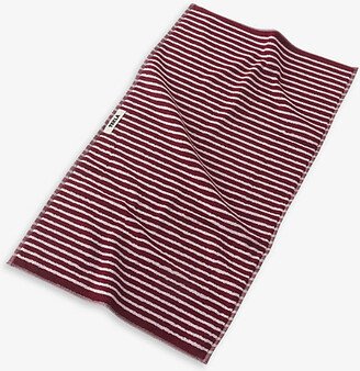 Red Striped Organic-cotton Guest Towel 30cm x 50cm