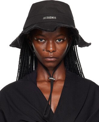 Black 'Le Bob Artichaut' Beach Hat