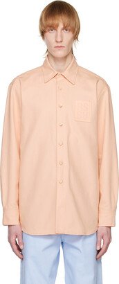 Pink Patch Denim Shirt