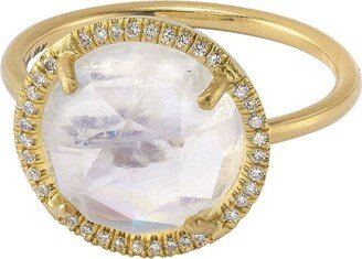 18kt yellow gold Classic moonstone ring