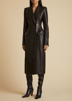 The Carmona Coat in Black Leather