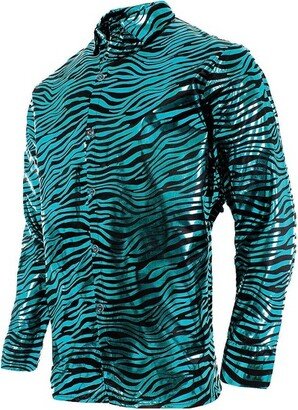 Underwraps Costumes Mens Tiger Shirt Costume - One Size Fits Most - Blue