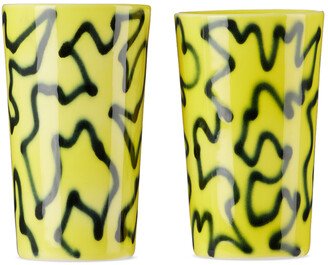 FRIZBEE CERAMICS Yellow Bier Cup Set