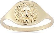 14K Yellow Gold Lion Ring - 100% Exclusive