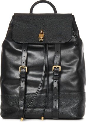 Charm Detailed Foldover Backpack