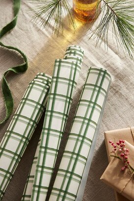 Evergreen Plaid Wrapping Paper Sheets, Set of 3