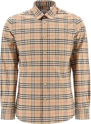 Checked Long-Sleeve Shirt-AA