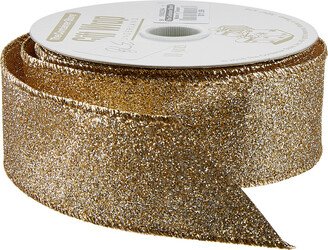 Ribbon Glitter Wired Champagne