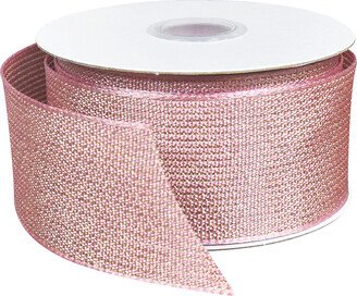 Ribbon Metallic Mesh Wired Pink