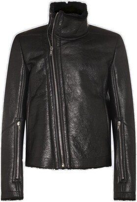 Bauhaus Zip Detailed Leather Jacket