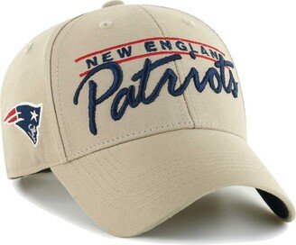 Men's Khaki New England Patriots Atwood Mvp Adjustable Hat