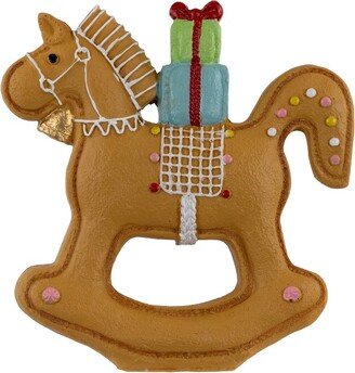 Northlight 7.25 Gingerbread Rocking Horse Christmas Figurine