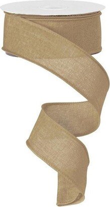 Beige Royal Burlap Wired Ribbon, 1.5