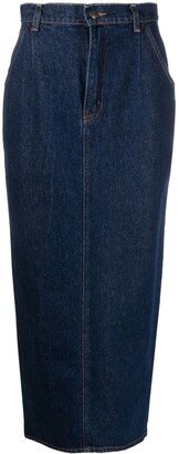 Tima denim midi skirt