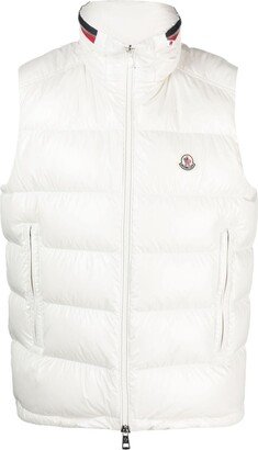 Ouse logo-patch padded gilet