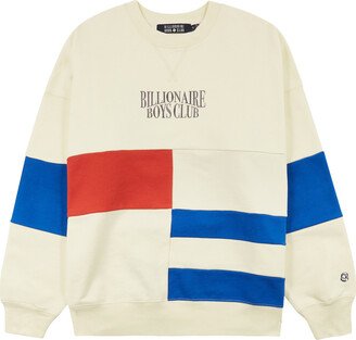 Colour-block Logo Cotton Sweatshirt