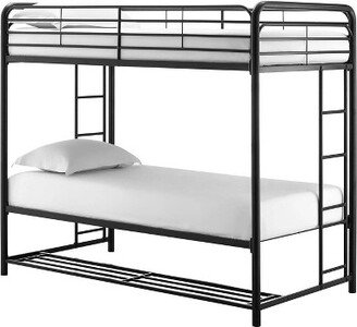 Twin Betony Kids' Bunk Bed with Storage Bins Black - Room & Joy