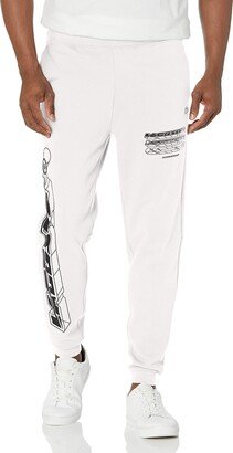 Men's Double Face Slim Track Pant Jogger with Adjustable Waist