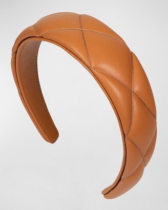 Hannah Quilted Leather Headband