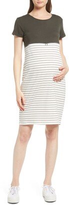 Stripe Maternity/Nursing Nightgown