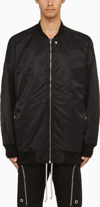 Back nylon bomber jacket