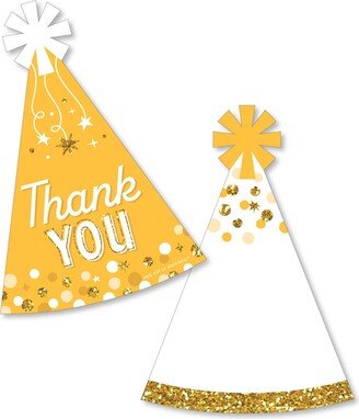 Big Dot Of Happiness Golden Birthday Happy Birthday Party Thank You Note Cards with Envelopes 12 Ct