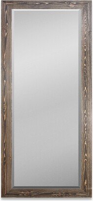 Barnwood Wood Full Length Mirror - Distressed Walnut-62X27 - Walnut Barnwood - 62X27