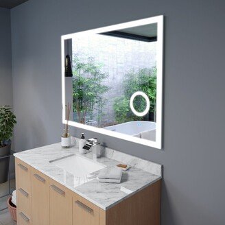 Arpella Moderna LED Mirror with built in 3x Magnifying Mirror, Memory Dimmer and Defogger. - 34x36