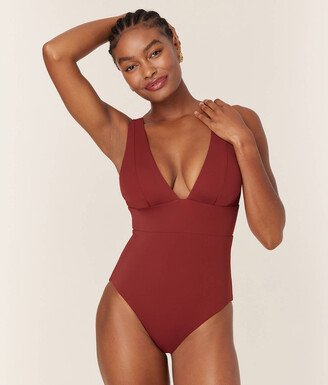 Andie The Mykonos One Piece - Eco Nylon - Truffle - Long Torso