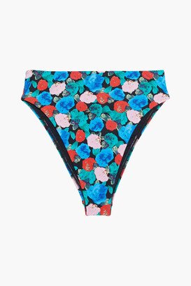 Bella Gigi floral-print high-rise bikini briefs